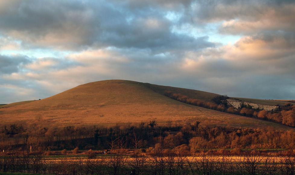 Sunday February 3rd (2013) sunset on caburn align=