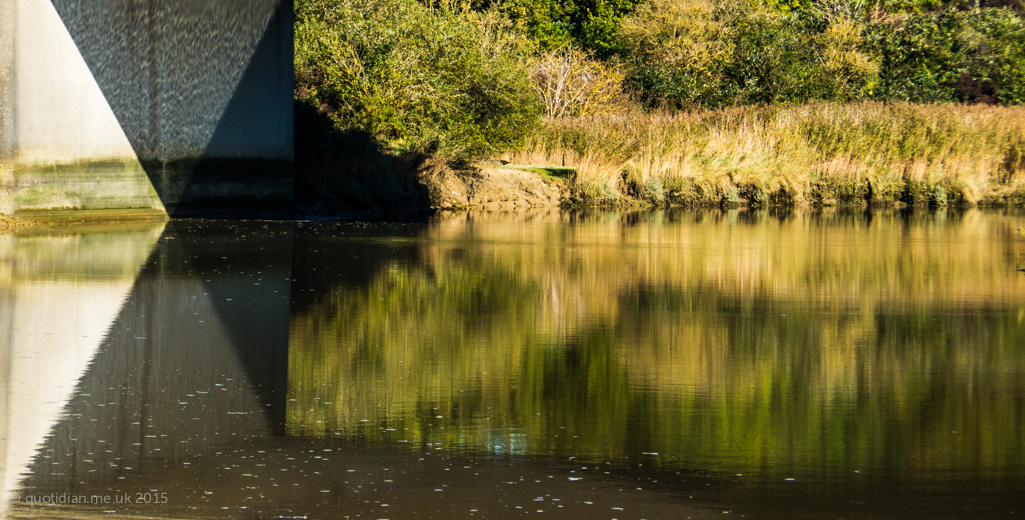 Tuesday October 13th (2015) under a bridge align=