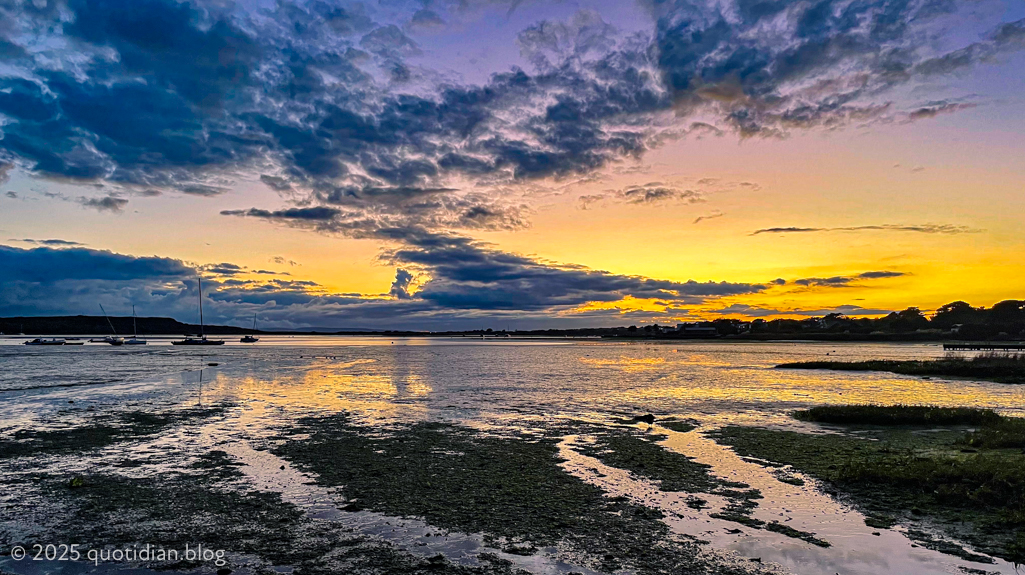 Thursday October 9th (2025) sunset in the harbour