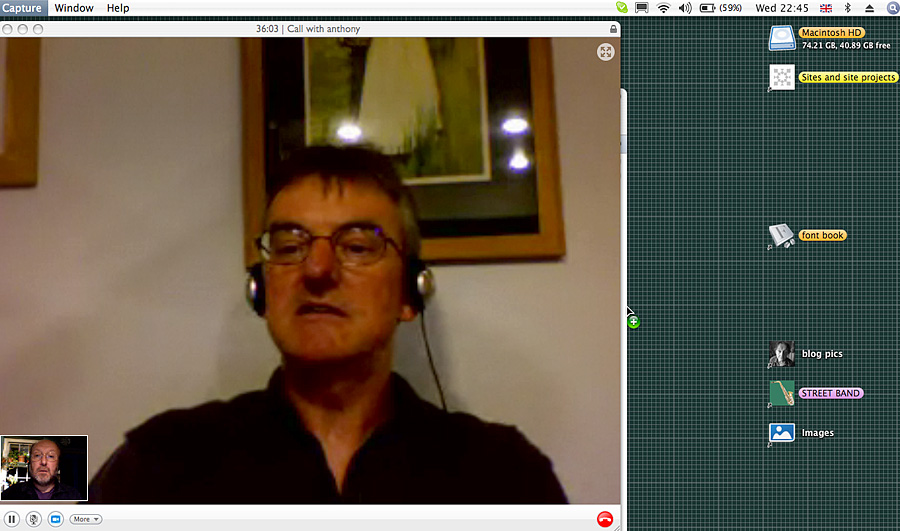 Wednesday April 25th (2007) skype align=