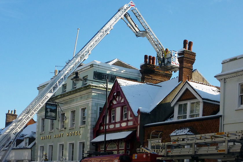 Tuesday December 22nd (2009) chimney fire align=