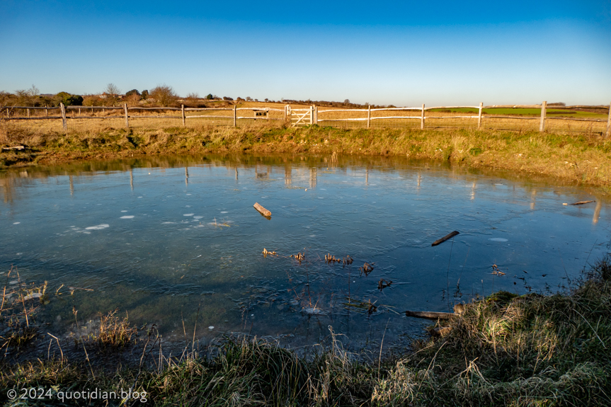 Thursday January 18th (2024) frozen pond align=