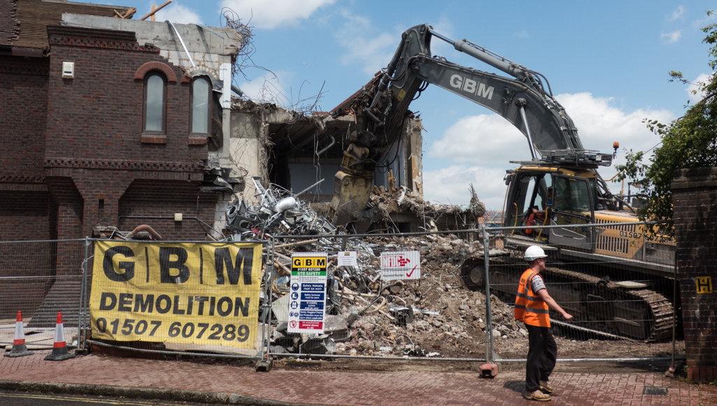 Friday June 19th (2015) demolishers move in align=