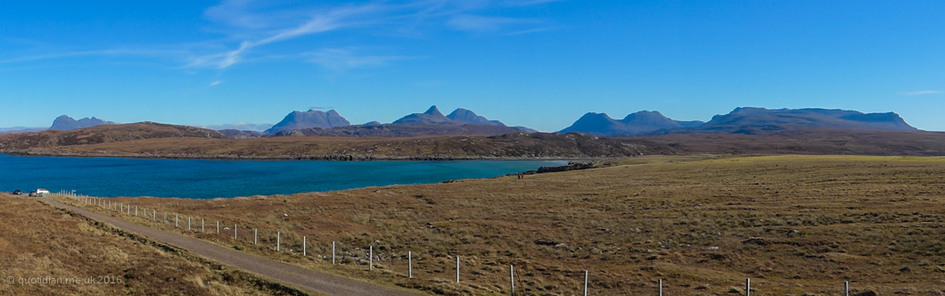 Wednesday March 16th (2016) panorama from achnahaird beach align=