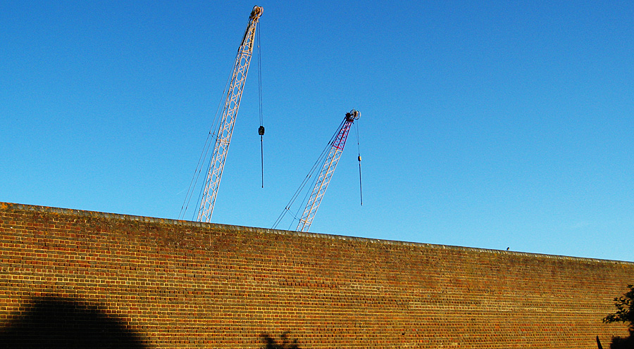 Tuesday June 19th (2007) two cranes align=