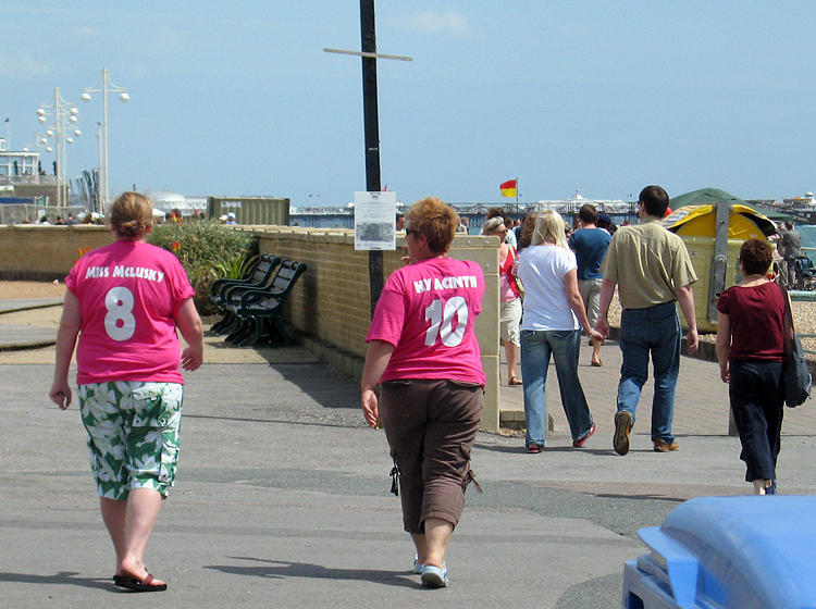 Saturday June 7th (2008) two ladies in pink align=