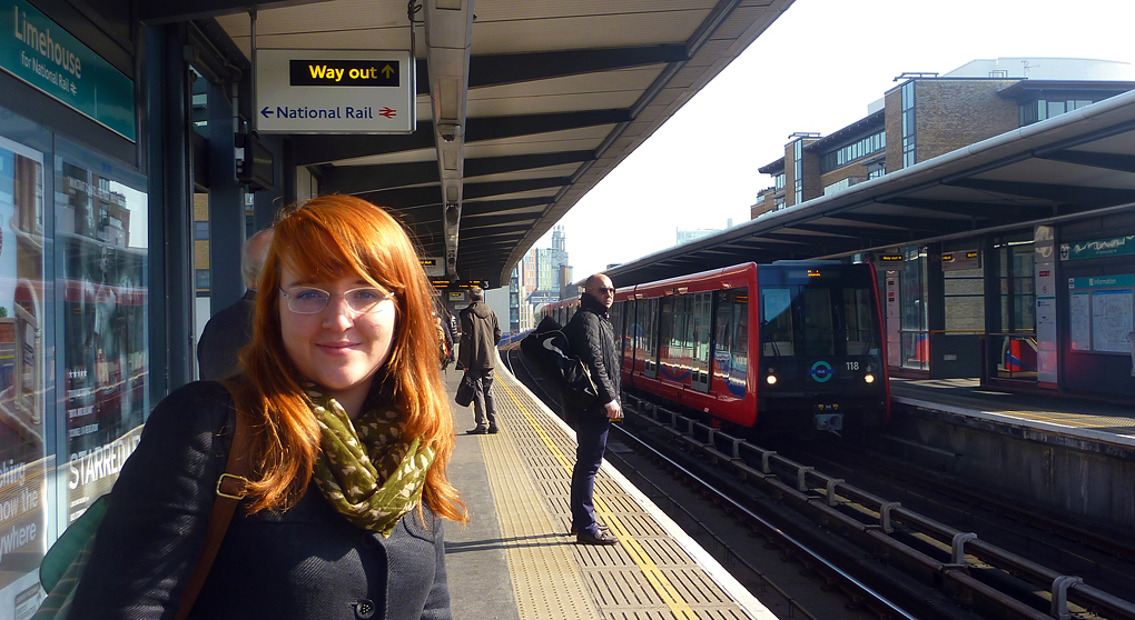 Wednesday March 12th (2014) limehouse station DLR align=