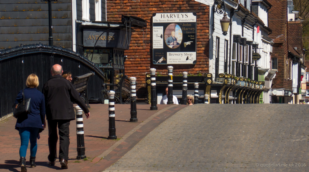 Sunday May 1st (2016) cliffe bridge and harveys shop align=