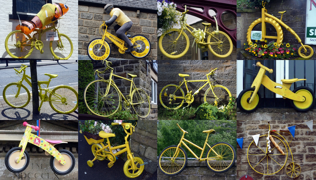 Thursday July 3rd (2014) yellow bikes of yorkshire align=