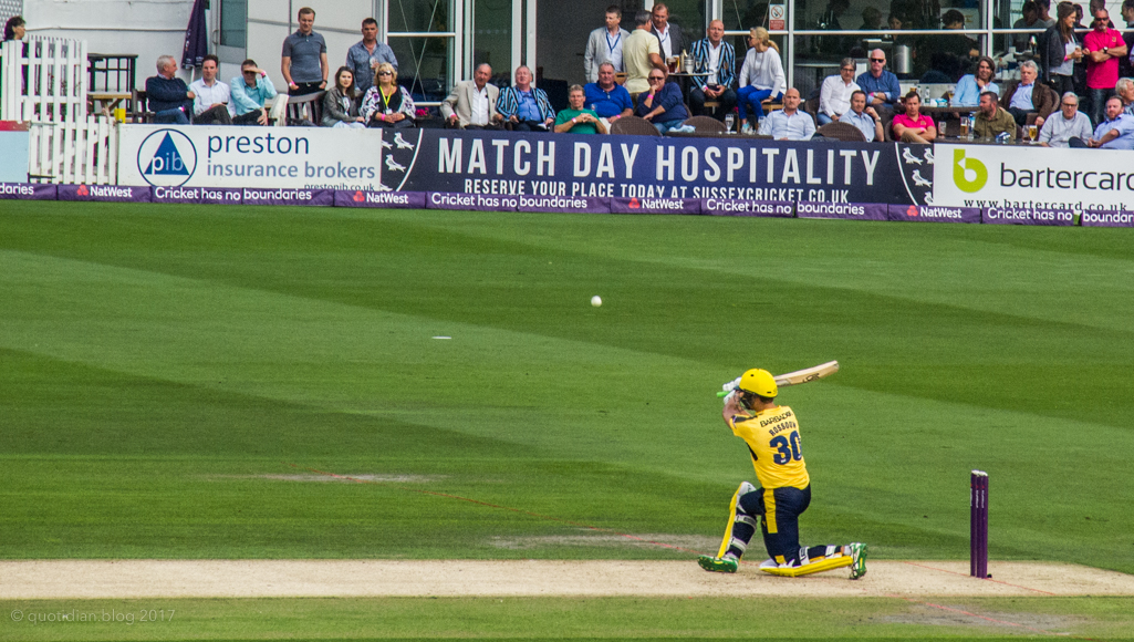 Thursday July 13th (2017) Hampshire 188-3 beat Sussex 169-7 align=