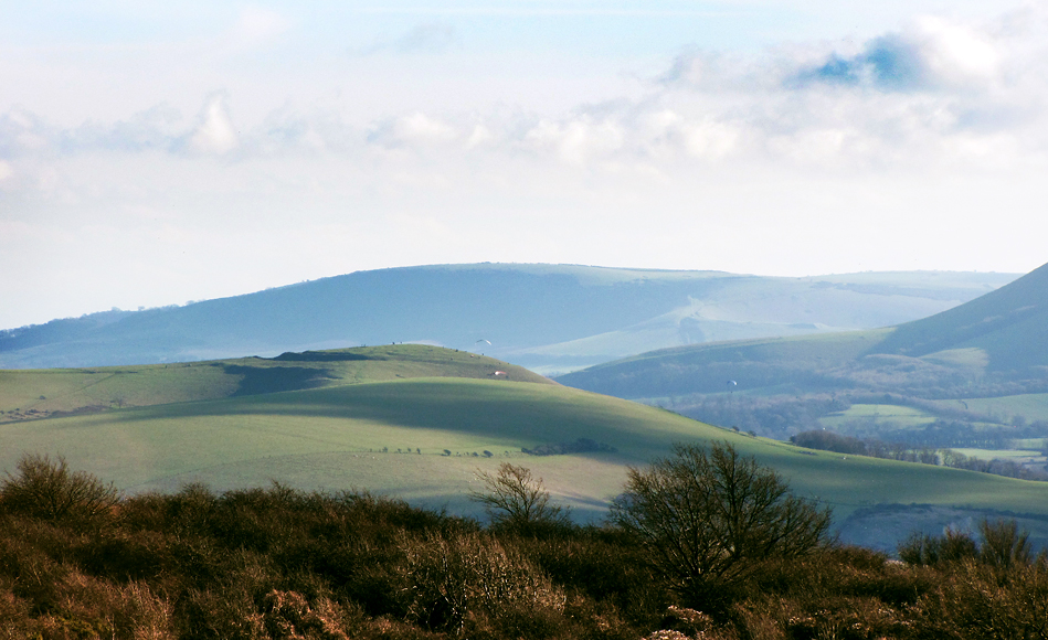 Saturday January 18th (2014) hang-gliding from caburn align=