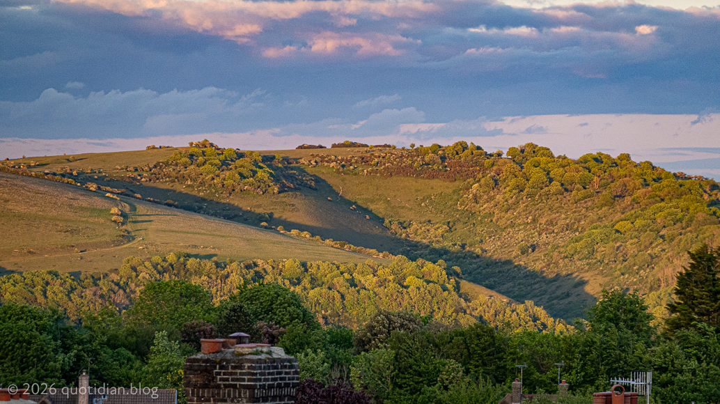 Wednesday May 13th 2026&nbsp;sun setting on the coombe