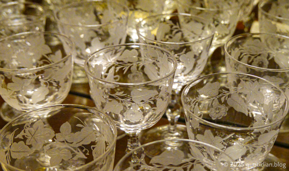 Sunday May 4th (2025) sherry glasses