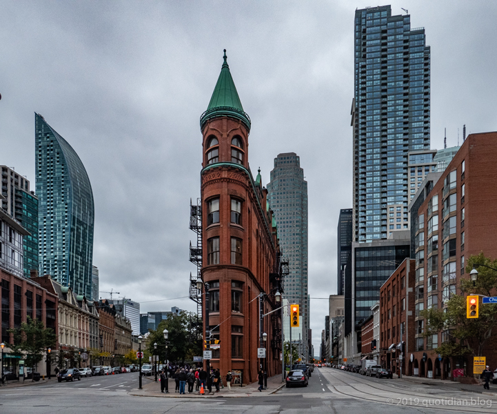 Wednesday October 16th (2019) toronto's flatiron in terracotta  align=