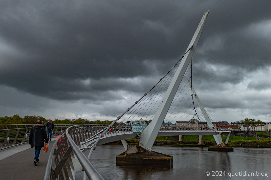 Monday April 29th (2024) derry peace bridge align=