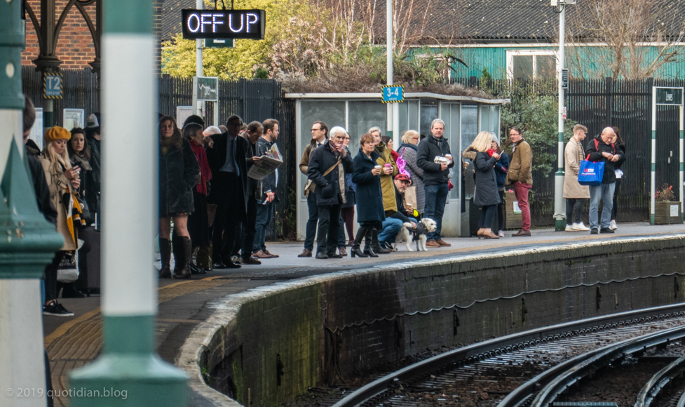 Wednesday December 18th (2019) waiting for the london train align=