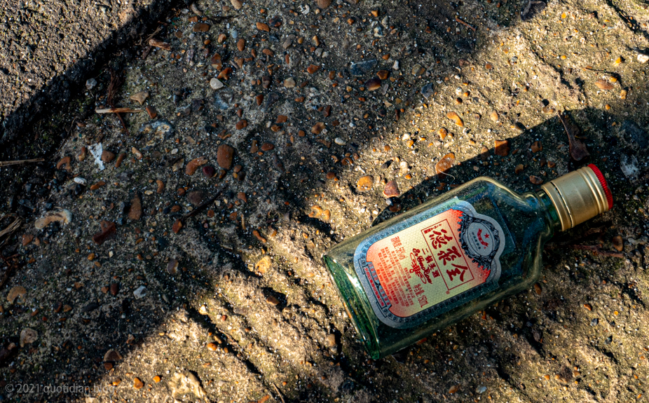 Thursday February 11th (2021) bus shelter drinking align=