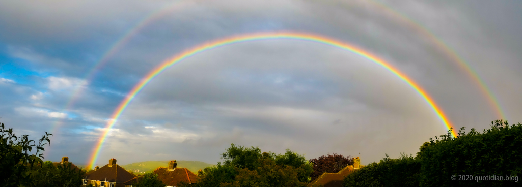 Sunday June 7th (2020) double rainbow align=