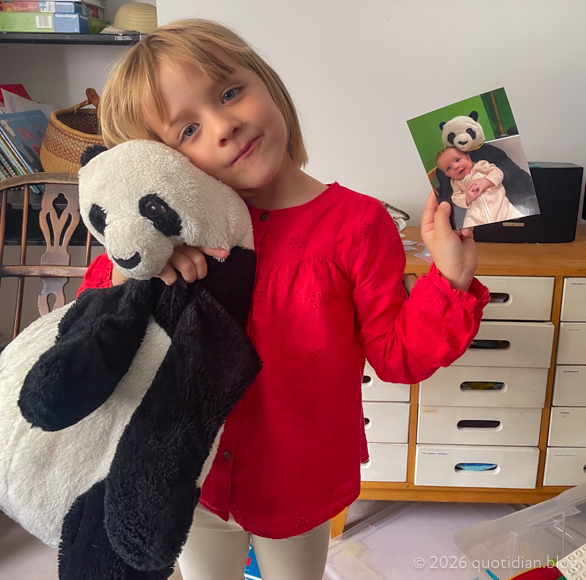 Sunday July 5th (2026) kids grow, panda doesn't