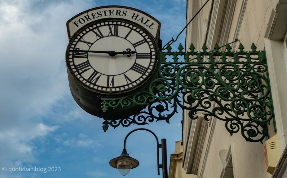 Sunday March 19th (2023) clock and ironwork align=