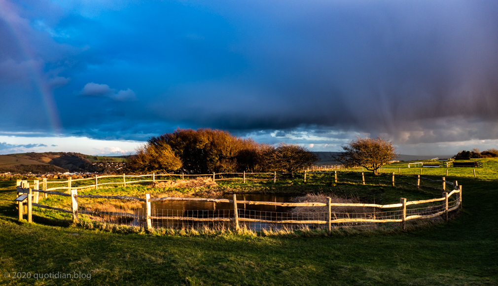 Saturday January 25th (2020) dew pond: rain approaching align=