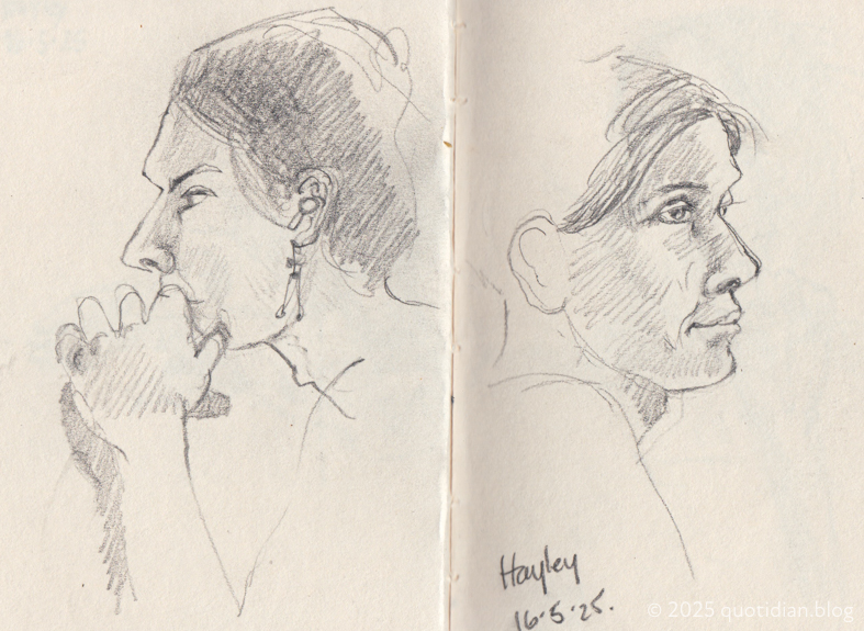 Friday May 16th (2025) two x 5 minute sketches align=