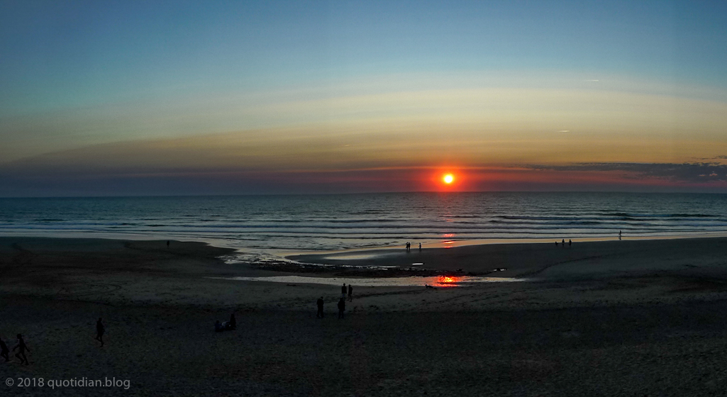 Tuesday August 21st (2018) atlantic sunset pano align=