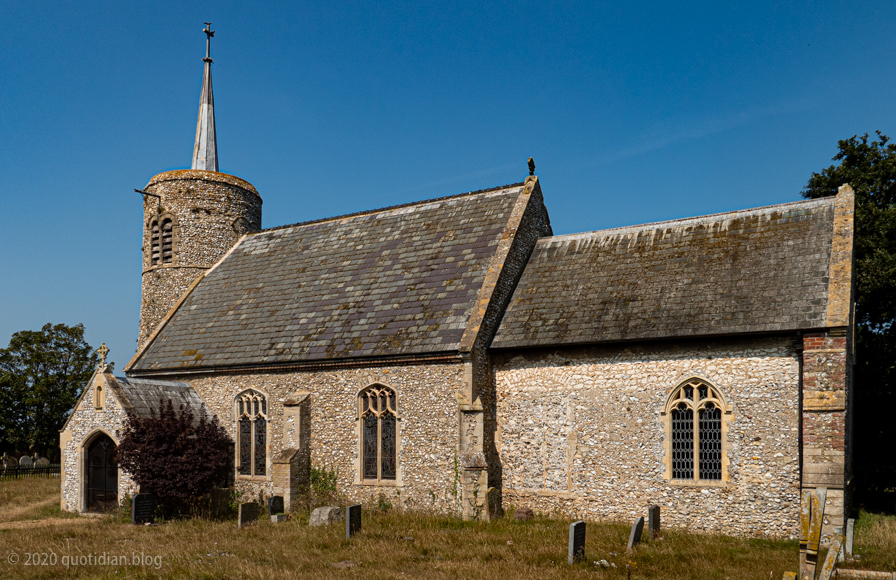 Tuesday August 11th (2020) titchwell church align=