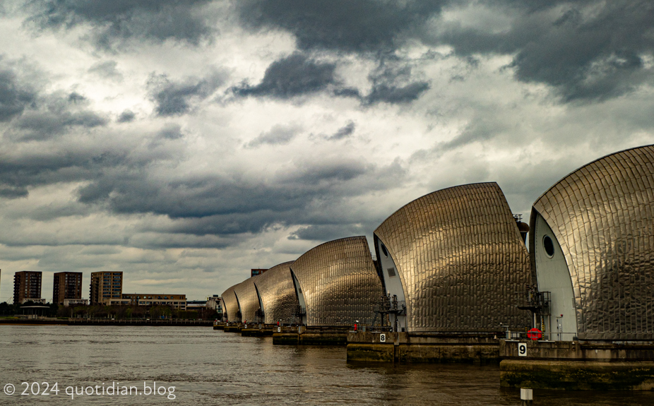 Monday March 25th (2024) the thames barrier align=