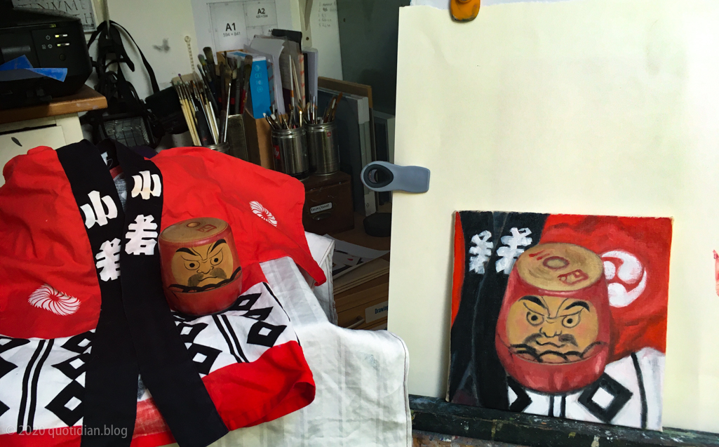 Sunday April 19th (2020) D for daruma doll align=