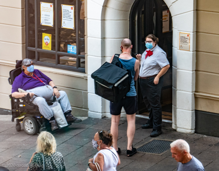 Sunday August 9th (2020) queueing for maccy dees align=