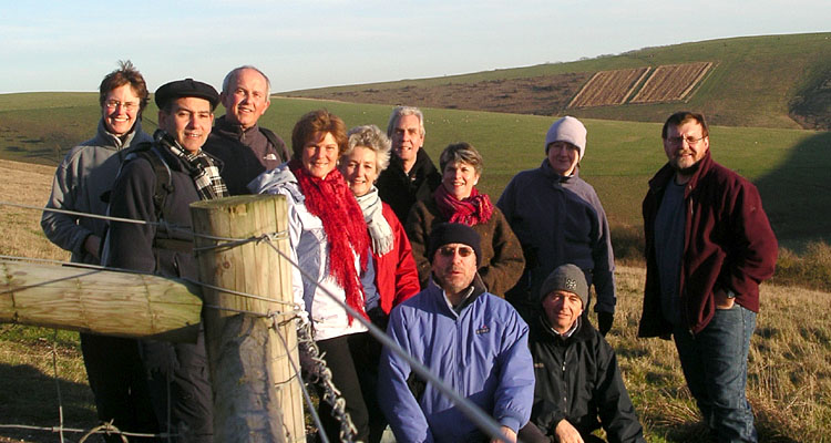 Sunday December 18th (2005) walk to mount caburn align=