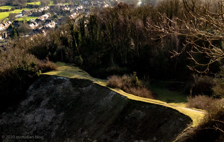 Wednesday January 29th (2020) chalk pit path align=