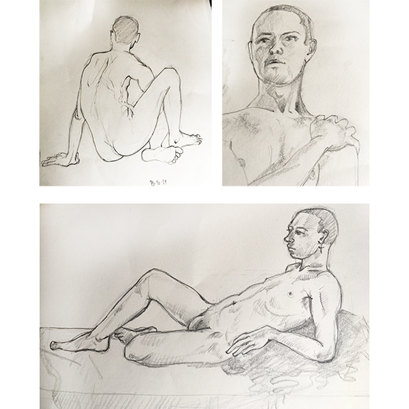 Thursday October 14th (2021) life drawings align=