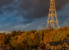 mast at sunset