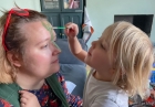 Thu 28th<br/>face painting mummy