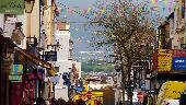 bunting and signage