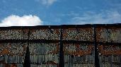 peeling paint on lewes railway bridge