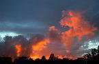 red sky at night