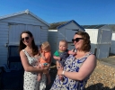 afternoon tea at the beach hut