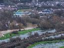 Sun 10th<br/>the river is brown, the floods are blue