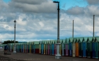 rows of huts