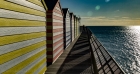 huts, pier, sea